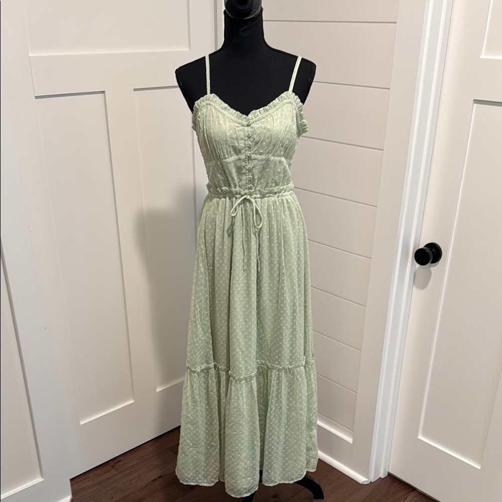 Elegant Mint Green Maxi Dress